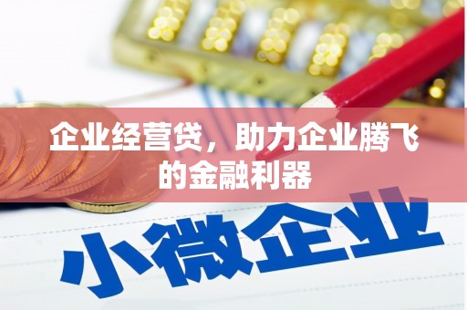 沂源企业经营贷，助力企业腾飞的金融利器