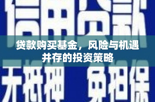 沂源贷款购买基金，风险与机遇并存的投资策略