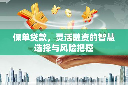 沂源保单贷款，灵活融资的智慧选择与风险把控