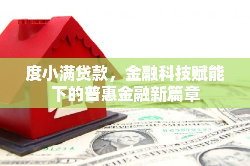 沂源度小满贷款，金融科技赋能下的普惠金融新篇章