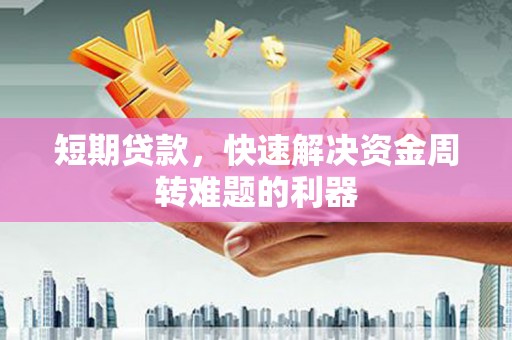 沂源短期贷款，快速解决资金周转难题的利器
