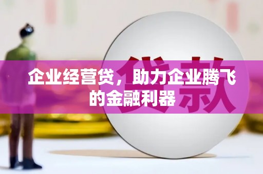 沂源企业经营贷，助力企业腾飞的金融利器