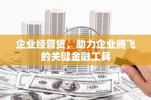 沂源企业经营贷，助力企业腾飞的关键金融工具