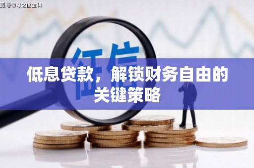 沂源低息贷款，解锁财务自由的关键策略