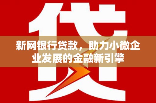 沂源新网银行贷款，助力小微企业发展的金融新引擎