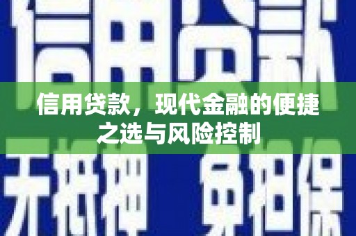 沂源信用贷款，现代金融的便捷之选与风险控制
