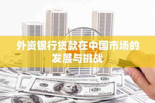 沂源外资银行贷款在中国市场的发展与挑战
