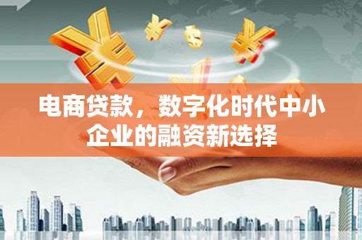 沂源电商贷款，数字化时代中小企业的融资新选择