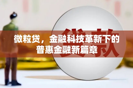 沂源微粒贷，金融科技革新下的普惠金融新篇章