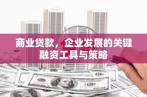 沂源商业贷款，企业发展的关键融资工具与策略