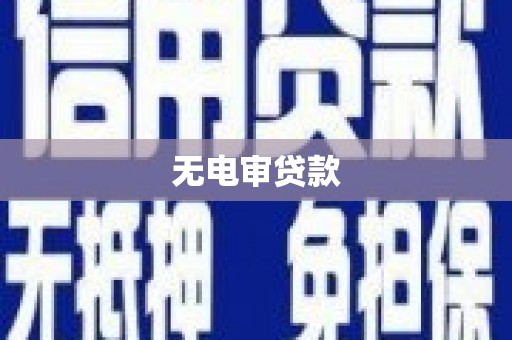 沂源无电审贷款