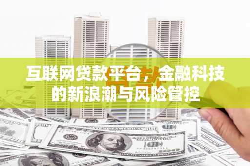 沂源互联网贷款平台，金融科技的新浪潮与风险管控