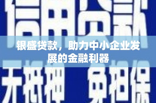沂源银盛贷款，助力中小企业发展的金融利器