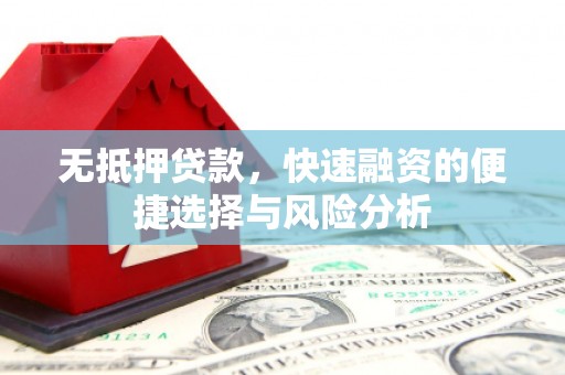 沂源无抵押贷款，快速融资的便捷选择与风险分析