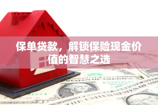 沂源保单贷款，解锁保险现金价值的智慧之选