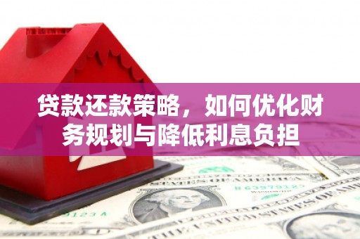 沂源贷款还款策略，如何优化财务规划与降低利息负担
