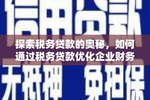 沂源探索税务贷款的奥秘，如何通过税务贷款优化企业财务
