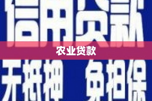 沂源农业贷款