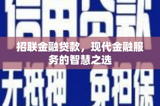 沂源招联金融贷款，现代金融服务的智慧之选