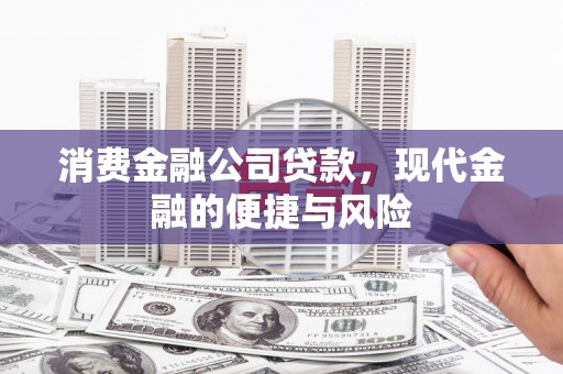 沂源消费金融公司贷款，现代金融的便捷与风险