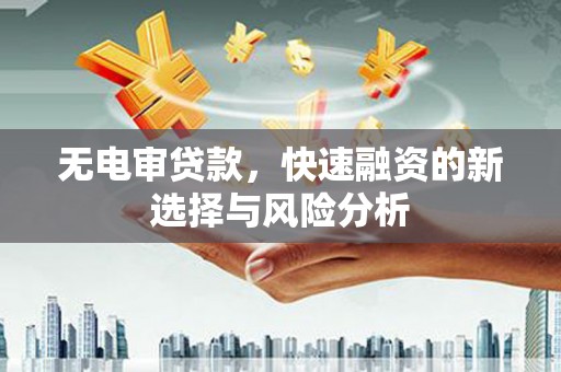 沂源无电审贷款，快速融资的新选择与风险分析