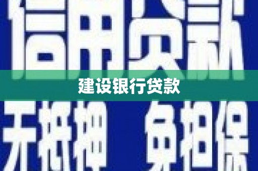 沂源建设银行贷款