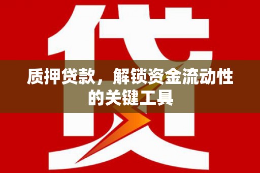 沂源质押贷款，解锁资金流动性的关键工具