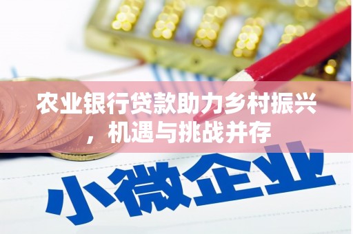 沂源农业银行贷款助力乡村振兴，机遇与挑战并存