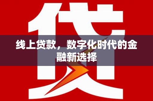 沂源线上贷款，数字化时代的金融新选择